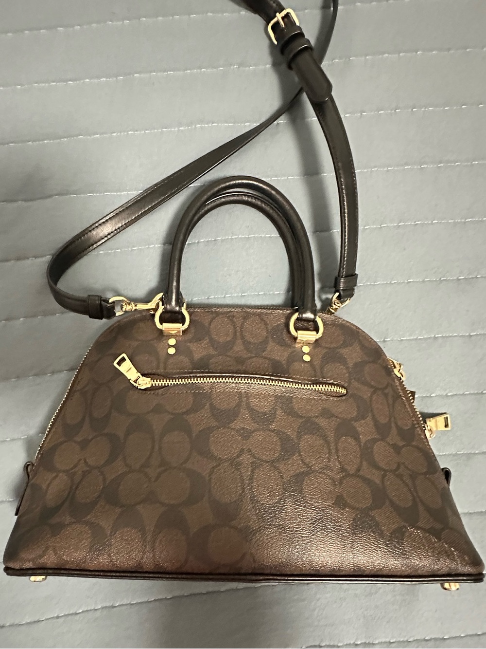 Coach Katy Dome Satchel Signature Canvas - Picture 11 of 15